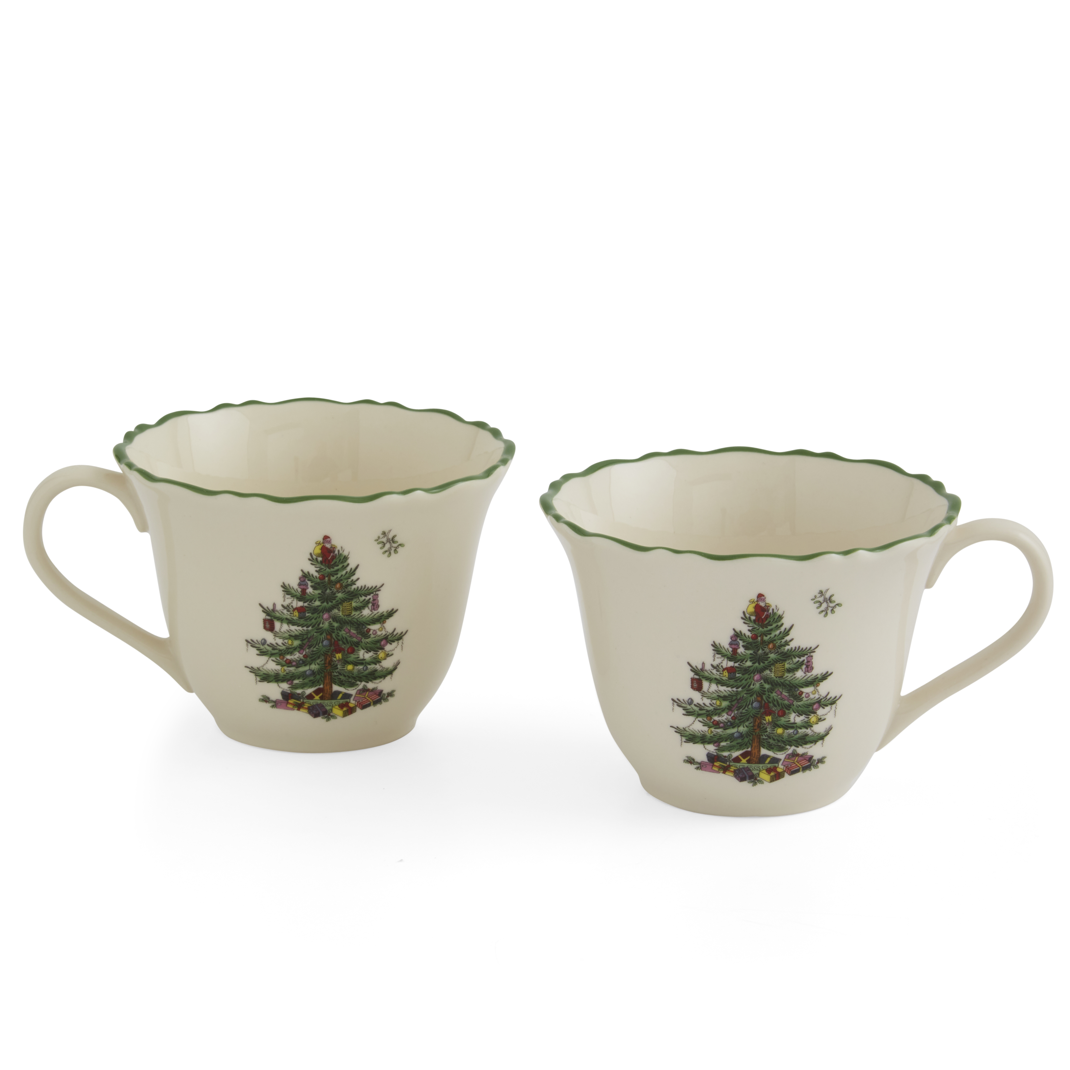 Christmas Tree 10 Piece Punch Bowl Set image number null